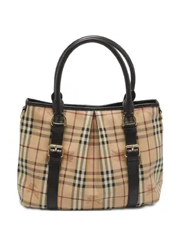 Burberry Pre-Owned: Коричневая сумка-шоппер 