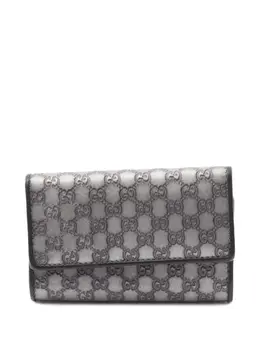 Gucci Pre-Owned: Чёрный кошелёк 