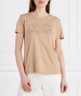 Lauren Ralph Lauren: Коричневая футболка 