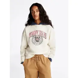 Tommy Jeans: Белый свитшот 