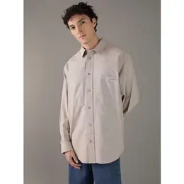 Calvin Klein Jeans: Бежевая рубашка 
