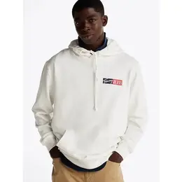 Tommy Jeans: Белая толстовка 