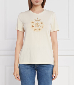 Lauren Ralph Lauren: Бежевая футболка 