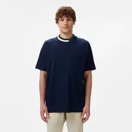 LACOSTE: Синяя футболка 