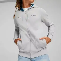 PUMA: Серая толстовка 