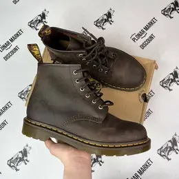 Dr. Martens: Тёмные ботинки 