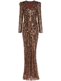 Jenny Packham: Коричневое платье 
