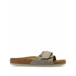 Birkenstock: Бежевые босоножки 