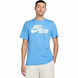 NIKE: Голубая футболка  NSW