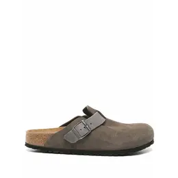 Birkenstock: Серые сабо  Boston