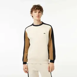 LACOSTE: Бежевый свитшот 