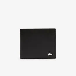 LACOSTE: Чёрный кошелёк 