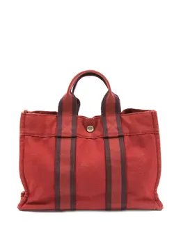 Hermès Pre-Owned: Красная сумка-шоппер 