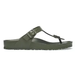 Birkenstock: Сабо цвета хаки 
