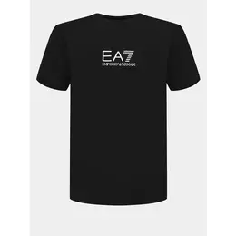 EA7 EMPORIO ARMANI: Чёрная футболка 