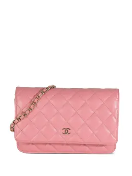 CHANEL Pre-Owned: Розовый кошелёк 