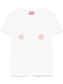 Diesel: Белая футболка 