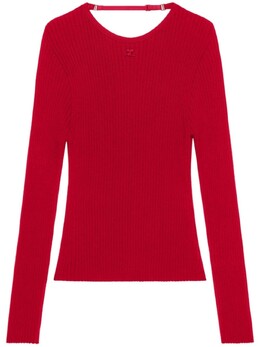 Courreges: Красный свитер 