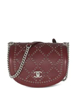 CHANEL Pre-Owned: Бордовая сумка 