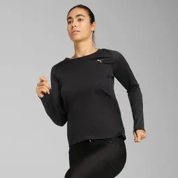 PUMA: Чёрный свитшот  Run