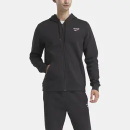 Reebok: Чёрная толстовка 