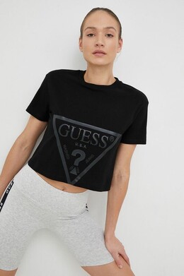 GUESS: Хлопковая футболка 