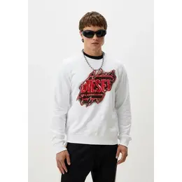 DIESEL: Белый свитшот 