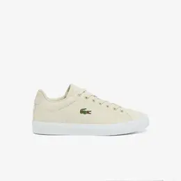 LACOSTE: Бежевые кеды 