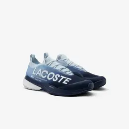 LACOSTE: Синие кроссовки 