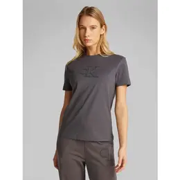 Calvin Klein Jeans: Серая футболка 