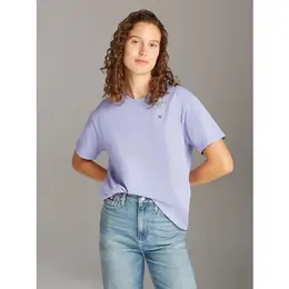 Calvin Klein Jeans: Фиолетовая футболка 