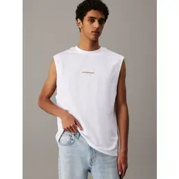 Calvin Klein Jeans: Белая майка 