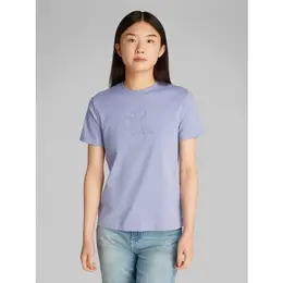 Calvin Klein Jeans: Фиолетовая футболка 