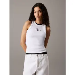 Calvin Klein Jeans: Белая футболка 
