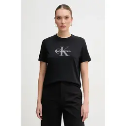 Calvin Klein Jeans: Чёрная футболка 