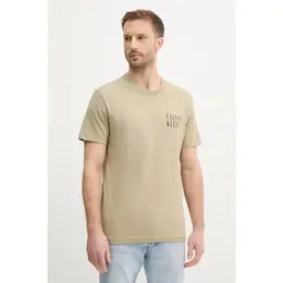 Calvin Klein Jeans: Бежевая футболка 