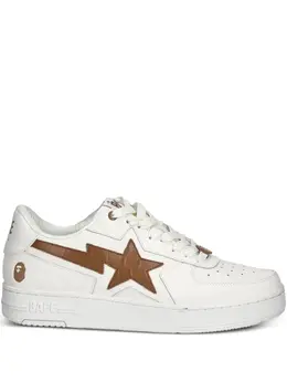 A BATHING APE®: Белые кроссовки 