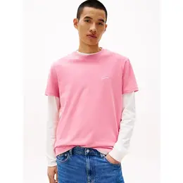 Tommy Jeans: Розовая футболка 