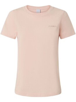Pinko: Розовая футболка 