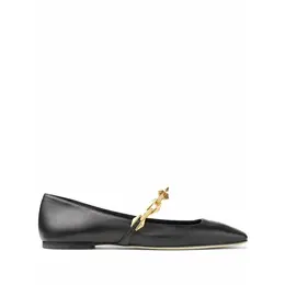 JIMMY CHOO: Чёрные балетки 