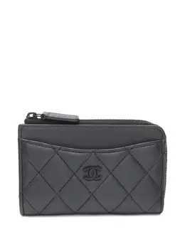CHANEL Pre-Owned: Чёрный картхолдер 