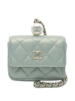 CHANEL Pre-Owned: Светлый кошелёк 