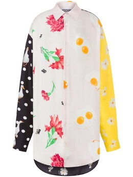 Moschino: Рубашка с принтом 