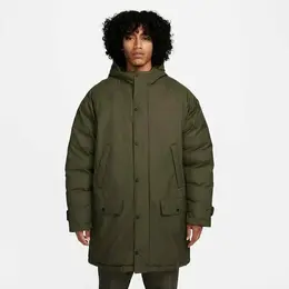 NIKE: Куртка цвета хаки 