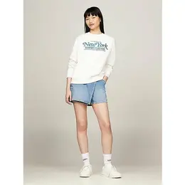Tommy Jeans: Белый свитшот 