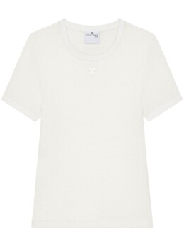 Courreges: Футболка в сетку 