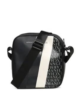 Armani Exchange: Чёрная сумка 
