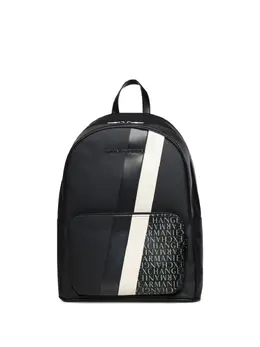Armani Exchange: Чёрный рюкзак 