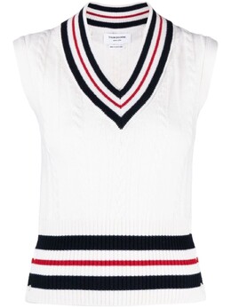 Thom Browne: Кашемировый топ  RWB