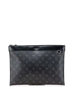 Louis Vuitton Pre-Owned: Чёрный клатч 